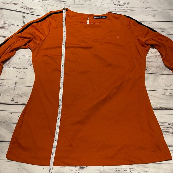 Stan Herman Jet Blue Orange Tunic Uniform Sz L Preowned - Picture 7 of 11